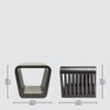 Roset Series Bedside Table in Black