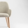 Ashford Solid Wood Dining Chair in Beige Colour