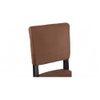 Newport wood Dining Chair in Taupe Brown Velvet Upholstery with MAHAGONY FINISH