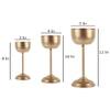 Small Detachable Planter Set Of 3 In Gold Colour