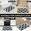 Luxe Home Macau Square Bath Mat (40x60 cm)- Green