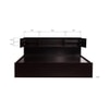 Machai Solid Wood King Size Drawer Storage Bed In Melamine Finish