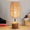 Ximena Wood Table lamp with Bamboo Shade
