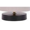 Atley Grey Fabric Shade Table Lamp with Black Iron Base