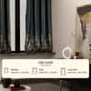 Stoa Paris Satin Window Curtains, 300 TC Dimout Home Furnishing Curtains,  Aesthetic Parda,, Kids Room, Pack of 1, Versailles - Emerald Royale