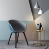 Poulain Fabric Accent Chair in  Two Tone Colour