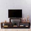 Allen Sheesham Wood Minimalist Tv Entertainment Unit For Tv Upto 55 Inch In Provisional Teak Finish