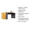 Hexa Engineered Wood Coffee Table In Slate Grey And Giant Wood