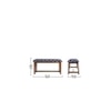 Thoms Solid Wood Bench In Provincial Teak Finish