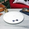 Marble mop lapis bow tie Platter round