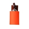 Devansh Solid Wood Electric Wall Light in Brown Colour with Orange Shade Count of 1 Light