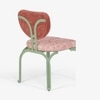 Dastoori Stainless Steel Outdoor Dining Chair in Beige Colour