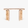 Nouve Engineered Wood Console Table in Beige Colour