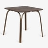 Arco Stainless Steel Square Outdoor Dining Table in Brown Colour