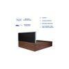 Ananda Bed With Premium Leatherette Fabric And Box Storage Queen Bed