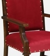 Pury Sheesham Wood Armchair In Provincial Teak Finish
