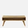 Herman Solid Wood Coffee Table in Natural Finish by Bohemiana