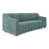 Sienna 3 Seater Fabric Sofa in Dusty Turquoise Velvet Colour