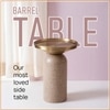 Modern Aluminium Side Table in Gold Colour