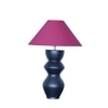 Lgnatio Metal Table Lamp With Maroon Cotton Shade