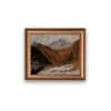 Artistry Brown Whitelandscape Printed Framed Canvas Canvas Wall Prints Set of 1 Multicolor Matte