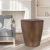 Metalsmith Side Table – Solid Wood, Walnut Finish