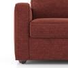 Apollo 2 Seater Fabric Sofa in Dark Coral Colour