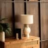 Capri Handicrafted Table Lamp in Black, blue and white Colour