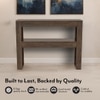 Epsilon Solid Wood Console Table In Danish Walnut Finish