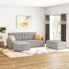 Peckham 3 Seater Click Clack Sofa Cum Bed In Granite Weave Colour