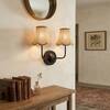 Devansh Metal Electric Wall Light in Gold Colour with Black Shade Count of 1 Light