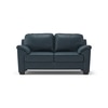 Farina 2 Seater Luxury Italian Leather Sofa In Aegean Sea