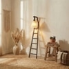Stairway Beige Jute Floor Lamp with Beige Jute Base