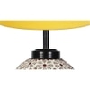 Heaven Yellow cotton Glass Table lamp with Iron Base