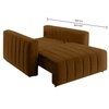 Beliss  Pull Out Sofa cum Bed  in Brown Colour