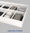Saimaa Engineered Wood Queen Size Bed In White Finish