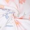 White Floral 4 Pcs Comforter set with Queen size bedsheet + 2 Pillow covers