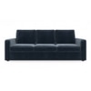 Apollo 3 Seater  Fabric Sofa In Sea Port Blue Velvet Colour