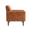 Clark PU Leather Armchair in Tan