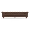 Winchester Essential 4 Seater Fabric Sofa in Daschund Brown Colour