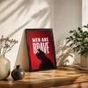 The Castle Decor Men Are Brave Motivational Wall Art 8x12 Inch