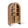 Linn Solid Wood Crockery Cabinet in Dark Finish