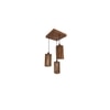Casa Brown Solid Wood Cluster Hanging Light