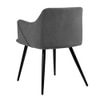 Hanner Metal Accent Chair in Grey Colour