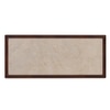 Sera Rectangular Marble and Square Solid Wood Nested Coffee Table with Square Marble Side Table in Walnut Finish