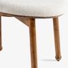 Aayam Solid Wood Dining Chair in White Colour
