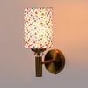 Devansh Metal Electric Wall Light in Gold Colour with Multi Shade Count of 1 Light