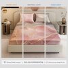 Stoa Paris 300TC UltrSatin King Bedsheet Set Satin King Blush, Grey Peach
