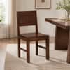 Noguchi Sheesham Wood Dining Chairs in Scratch Resistant Provincial Teak Finish Set of 2
