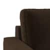 Apollo High Back 3 Seater Fabric Sofa in Dark Earth Colour
